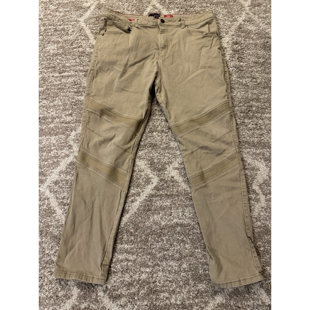 Switch Remarkable Jeans Mens 42 X 32 Khaki Beige‎ Stretch Casual Knee Pants